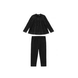 AP AW26 Friday Night Collection Boy Girl Velour With Jersey Fabric Family Matching Clothing Maxi Dress Set Clothes
