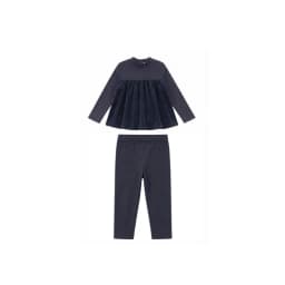 AP AW26 Friday Night Collection Boy Girl Velour With Jersey Fabric Family Matching Clothing Maxi Dress Set Clothes