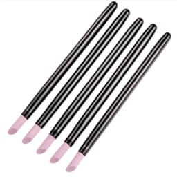 5Pcs Quartz Pen Nail Cuticle Remover Pusher Professional Care Nail Polish Manicure Stick Nail Files Accessories Tool
