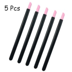 5Pcs Quartz Pen Nail Cuticle Remover Pusher Professional Care Nail Polish Manicure Stick Nail Files Accessories Tool