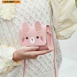 HOMEFISH Children's Mini Handbags Hot Sale Princess Baby Girls PU Leather Small Shoulder Crossbody Bags Cute Kids Coin Purse