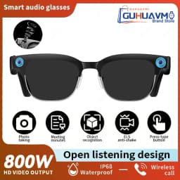 2026New AI Smart Glasses 120+Language Translation 800W Pixel Camera Video Music Player Call Business 8K Color Change Glasses Men