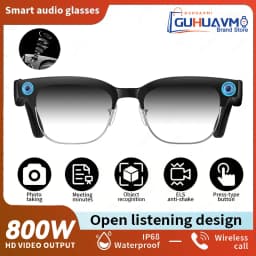 2026New AI Smart Glasses 120+Language Translation 800W Pixel Camera Video Music Player Call Business 8K Color Change Glasses Men