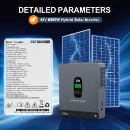 DATOUBOSS 48V 5500W MPPT Hybrid Solar Inverter Pure Sine Wave 110/120V US Standard Off-Grid PV Energy Storage for Home