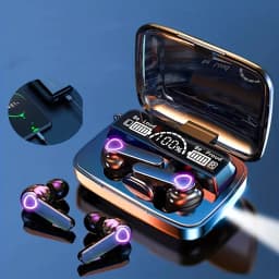 M19 Bluetooth Headset Wireless Tws Gaming Support Noise-cancelling Touch In-ear Mini Emergency Power Bank Headset