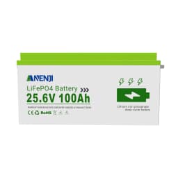 ANENJI 12.8V/25.6V 100AH LiFePO4 Lithium Battery Max.1280Wh 2560Wh Energy, Low Temperature Protection 24V 100AH Battery