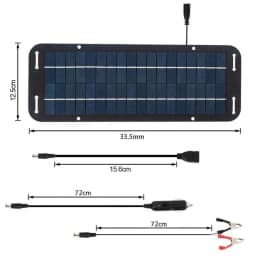 Monocrystalline Solar Panel Charger Battery Trickle Charger 12V Olt Power Solar Panel Solar Controler Charger Car Van Boat Kit