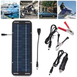 Monocrystalline Solar Panel Charger Battery Trickle Charger 12V Olt Power Solar Panel Solar Controler Charger Car Van Boat Kit