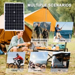 SOECOPO 10000W Solar System Kit, 500W Photovoltaic Solar Panel + 10000W Power Inverter + 100A Controller, DC 12V to AC 110V/220V, Complete with Cables, Clips & Suction Cups, Fast 2-8 Days US Delivery