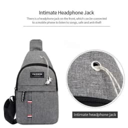 Men's fashionable, convenient, casual, waterproof, adjustable shoulder strap, large capacity waist bag suitable for outdoor acti