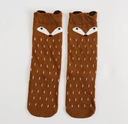 Baby Girl Socks Knee Long Hosiery Cartoon Fox leg warmer Cotton Knee Socks Kid Clothing unisex Toddler Boot Socks 0 To 6 Year