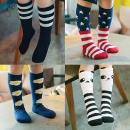 Baby Girl Socks Knee Long Hosiery Cartoon Fox leg warmer Cotton Knee Socks Kid Clothing unisex Toddler Boot Socks 0 To 6 Year