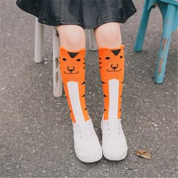 Baby Girl Socks Knee Long Hosiery Cartoon Fox leg warmer Cotton Knee Socks Kid Clothing unisex Toddler Boot Socks 0 To 6 Year