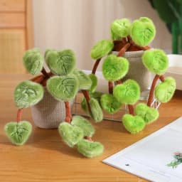 18CM Simulated Pothos Plush Potted Plant Stuffed Toys For Home Decoration Gifts