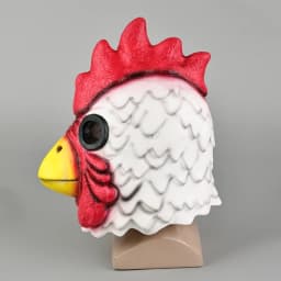 Cosplay Mask Latex Hotline Miami Rooster Animals Masks Chicken Head for Halloween Party Masquerade Funny Novel Personality Adult