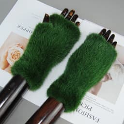 New Style Women Winter Real Mink Fur Gloves 100% Natural Warm Mink Fur Fingerless Gloves Girls Knitted Genuine Mink Fur Mittens