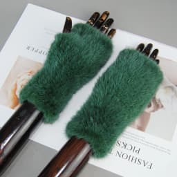 New Style Women Winter Real Mink Fur Gloves 100% Natural Warm Mink Fur Fingerless Gloves Girls Knitted Genuine Mink Fur Mittens