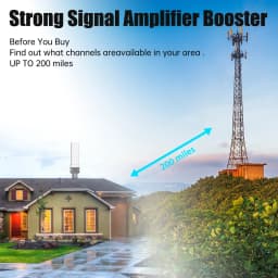 35dBi Outdoor Digital HD TV Antenna 6000miles Long Range Signal Amplifier 4K 1080P Free HDTV Channel for ATSC/DVB-T/DMB-T/ISDB-T