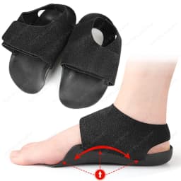 KOTLIKOFF 1 Pair Orthopedic Wearable Insoles For Flat Feet O-Shaped Unisex Pressure-relieving Walking Foot Care Arch Support Pad
