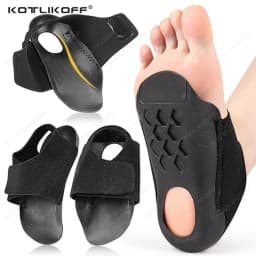 KOTLIKOFF 1 Pair Orthopedic Wearable Insoles For Flat Feet O-Shaped Unisex Pressure-relieving Walking Foot Care Arch Support Pad