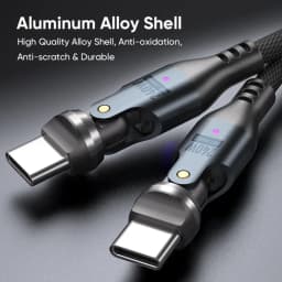 AUFU 240W USB C To Type C Cable For iPhone 16 15 Promax PD3.1 5A Super Fast Charging Data Cord For Macbook iPad Laptop USBC Wire
