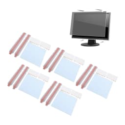 5 Set Privacy Filter Adhesive Strips Double Sided Adhesive Strips with Plastic Slide Mount Holder Tabs for Computer