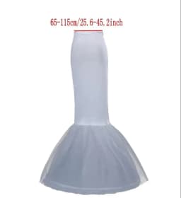 2025 New 6 Hoop Crinoline Black White Long Wedding Petticoat Ball Gown Dress Underskirt Skirt Half Slips Wedding Accessories