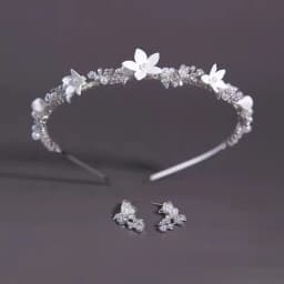 SLBRIDAL Handmade Ins Luxury Rhinestones Crystal Soft Clay Flowers Pearls Bridal Tiara Wedding Crown Women Girls Hair Jewelry