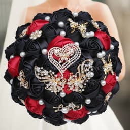 1pc/lot Pink and White Bridal And Bridesmaid Bouquets Rhinestones Silk Roses And Pearls Handmade Sisters Wedding Bouquets