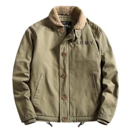 American Style Winter Fashion Men’s Turn-down Collar Casual Trendy Loose Solid Color Simple Basic Wool Jacket Male Coats Clothes