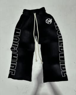 Y2K Retro High Street Black Women Sports Pants Fashionable Ins Harajuku Goth Casual Straight Leg Pants Simple Jogging Pants
