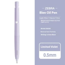 Japan Zebra JJZ66 Blen Gel Pen Macaron Limited Edition Ultra Smooth Writing,Shock Absorption,Low Center of Gravity backto school