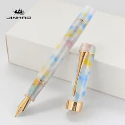 JINHAO 100 Centennial Resin Fountain Pen Arrow Shaped Pen Clip Golden Clip Business Office School Supplies Stationery PK 9019