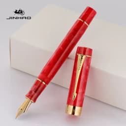 JINHAO 100 Centennial Resin Fountain Pen Arrow Shaped Pen Clip Golden Clip Business Office School Supplies Stationery PK 9019