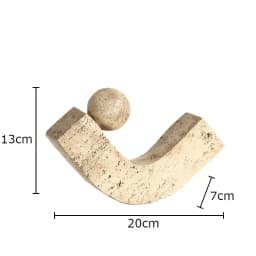 Geometric Arc Natural Stone Ornaments Modern Crafts Desk Decoration Minimalist Desk Decoration Home Aesthetics Modern Art Statue