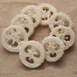 Natural Loofah Luffa Loofa Slices, Handmade Soap Tools, Cleaning Sponge, Facial Soap Holder, 100 Pcs