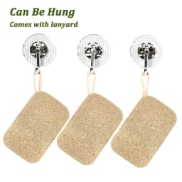Natural Loofah Sponge Scrubber Reusable Plant Fiber Dish Washing Pad Oil Stain Remover For Kitchen Cleaner With Rope