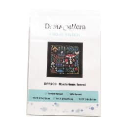Mysterious forest cross stitch kit 18ct 14ct black canvas fabric cloth cotton thread embroidery DIY handmade
