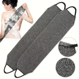 2pcs African Net Bath Body Exfoliating Long Net Double-Sided Shower Body Scrub Back Scrubber Skin Smoother Beauty Skin Bath Wash