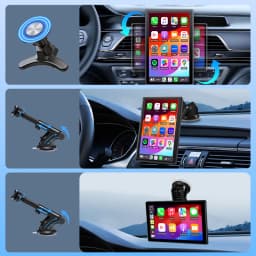 7/8/9'' Support Orientation & Portrait Car Mirror Radio Wireless Carplay Android Auto Multimedia Video Player Universal Screen