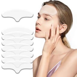 8Pcs Silicone Forehead Wrinkle Patches Reusable Anti Wrinkle Facial Pads for Smoothing Forehead Wrinkles & Fine Lines Overnight