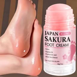 [Super Anti-Cracking] Sakura 60% Urea + 2% Salicylic Acid Hand and Foot Stick Plus+, Super Anti-Cracking Hand and Foot Cream Stick, Moisturizes from Within in 5 Minutes, Fast Results, 72-Hour Deep Hydration, Locks in Moisture, Prevents Cracking, Protects Skin Barrier, Smoothes Skin, Leaves It Smooth and Flawless, Improves Skin Elasticity, Presents a Healthier Skin, Suitable for Extremely Dry, Cracked, and Rough Hands and Feet, Stick Design