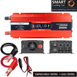 2000W Off-Grid Solar Complete Kit Power 100A Controller,110V 220V Inverter&10AH 30AH LiFePO4 Battery for Home/RV/Camping