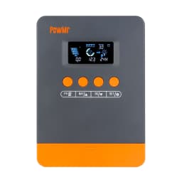PowMr 45A 35A 25A MPPT Solar Charge Controller 12V&24V Auto 99.9% MPPT Tracking Efficiency 3 Stage Charging with LCD Display PV Overcurrent Short Circuit & Reverse Polarity Protection for RV Marine Off Grid Solar System