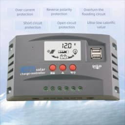 MPPT Solar Charge Controller regulator 12V,24V Auto 30 40 50 60 80 100A Compatible with Lead-Acid, Lithium and LiFePO4 Batteries