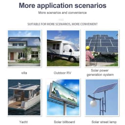 MPPT Solar Charge Controller regulator 12V,24V Auto 30 40 50 60 80 100A Compatible with Lead-Acid, Lithium and LiFePO4 Batteries