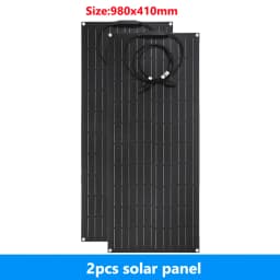 600W 300W Flexible Solar Panel Kit 18V Monocrystalline Solar Cell Outdoor Power Charger for Camping Yacht Motorhome RV Car Boat