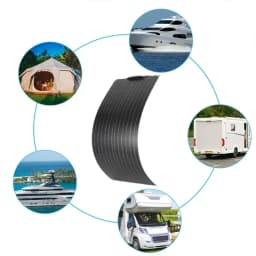600W 300W Flexible Solar Panel Kit 18V Monocrystalline Solar Cell Outdoor Power Charger for Camping Yacht Motorhome RV Car Boat