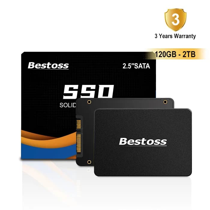 Bestoss Hard Drive Solid State Drives 120GB 128GB 240GB 256GB 480GB 512GB 1TB 2TB SSD 2.5 inch Sata 3.0 for Computer