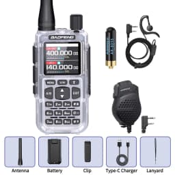 BAOFENG MINI 5 Walkie Talkie 2200mAh Battery APP Bluetooth Programming Long Range Dual PTT Newly Upgraded UV-5R MINI Ham Radio